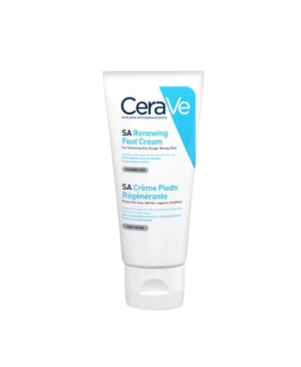 Cerave Sa Renewing Foot Cream For Dry, Rough, Cracked Feet
